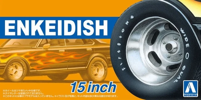 Kit Accessoire Maquette Aoshima Enkei GTC01RR 19 Pouces - Échelle 1:24 - Neuf
