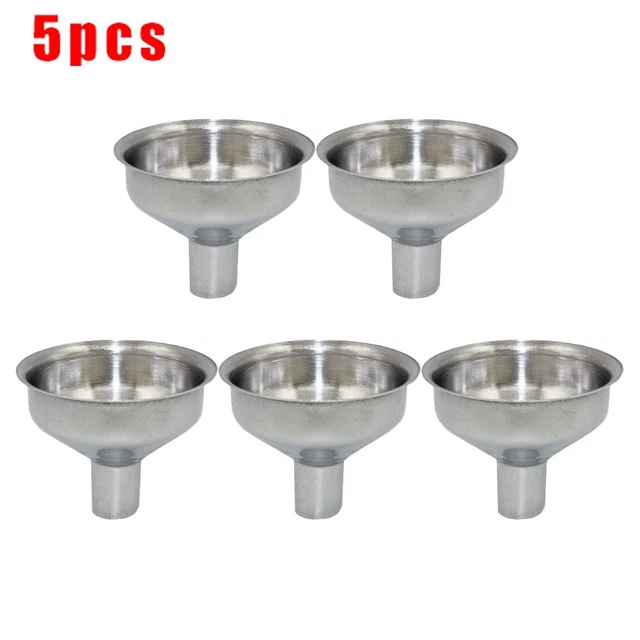 25 mm de altura embudo botella acero inoxidable cocina relleno aceite duradero