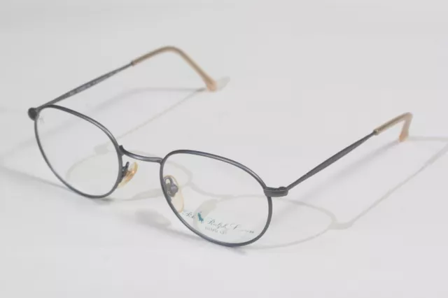 Vintage POLO classic 134 eyeglasses Matte Gray Metal Ralph Lauren 49-20-140 #A03