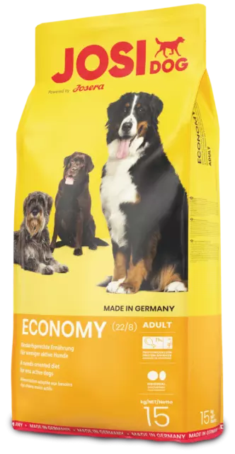 JOSERA JosiDog Economy Knackige Kroketten für Ausgewachsene Hunde - 15kg