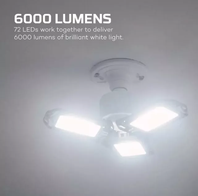 NEBO High Bright 6000 lumen extremely bright adjustable 3 LED heads ETL certifie