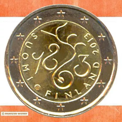 Sondermünzen Finnland: 2 Euro Münze 2013 Parlament Sondermünze zwei€ Gedenkmünze