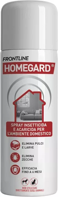 FRONTLINE Homegard Spray Insetticida, Antipulci per Ambienti Ad Azione Rapida