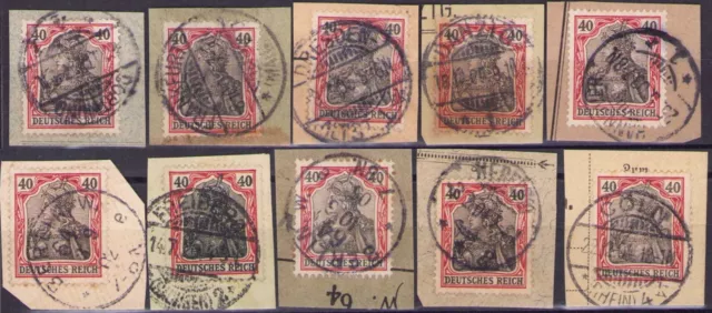 Deutsches Reich Germania Briefmarke LOT - H1131