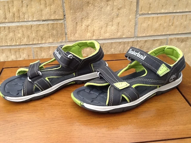 TIMBERLAND A0898 SPORTS Sandals UK 2.5 EU 35 Grey Lime Green