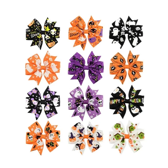 12 Pcs Halloween Hair Accessories Halloween Boutique Clips