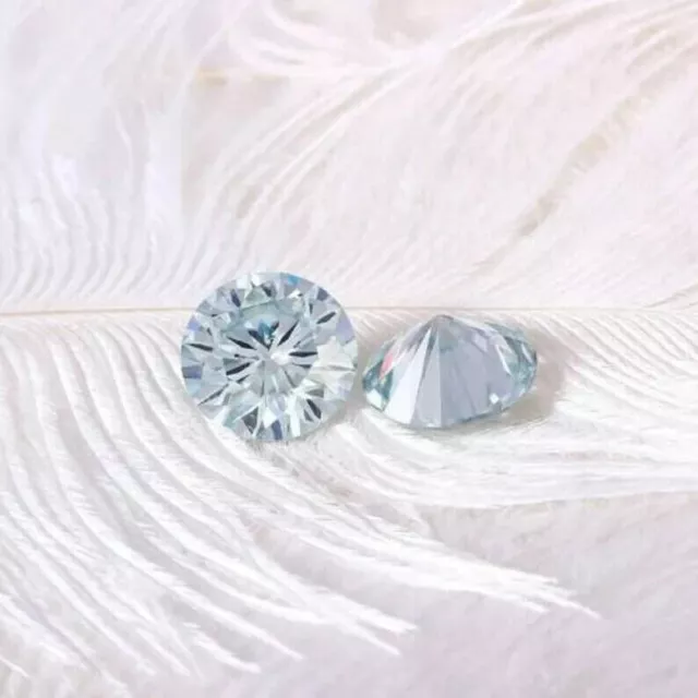 3 Ct Natural Loose Fancy Blue Diamond Pair For Diamond For Jewelry Making