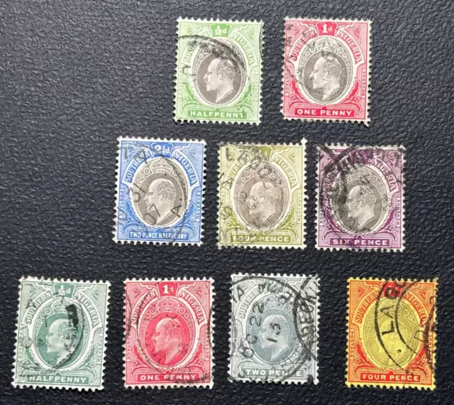 SOUTHERN NIGERIA stamps GB 1903 - 1907 Edward / used, VFU / MR878