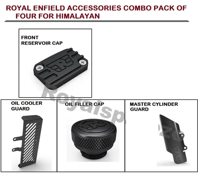 Lot De Quatre Accessoires Royal Enfield Pour L'himalaya