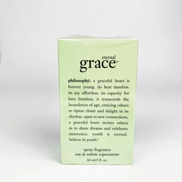 Philosophy Eternal Grace Eau De Toilette Spray Fragrance Rare 2oz New Sealed