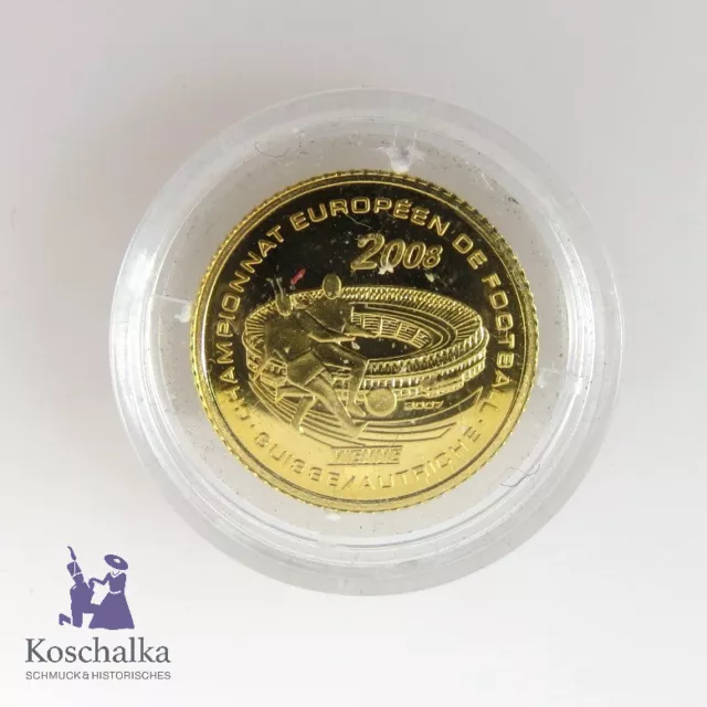 Goldmünze - Elfenbeinküste, Republique de Cote D., 1500 Francs 2008 PP (E3010)