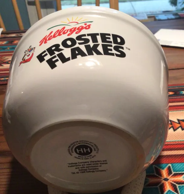 Kellogg's Tony Tiger Frosted Flakes Cereal Bowl 2001 Houston Harvest 2