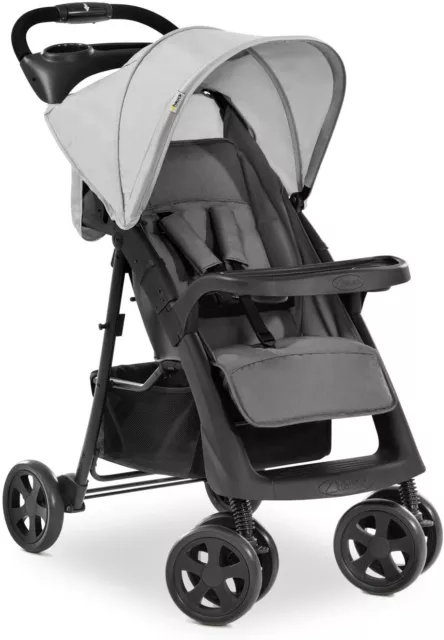 Hauck Shopper Neo II Pushchair Pram Buggy Stroller Grey+Raincover upto 4 Years