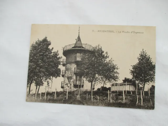 Cpa Argenteuil Le Moulin D Orgemont Carte Postale +- 1910