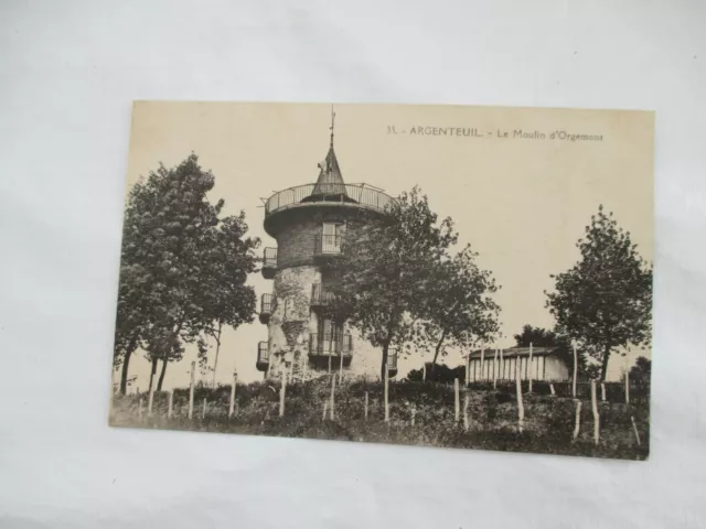 Cpa Argenteuil Le Moulin D Orgemont Postcard +- 1910