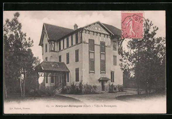 CPA Neuvy-sur-Barangeon, Villa de Barangeon 1906