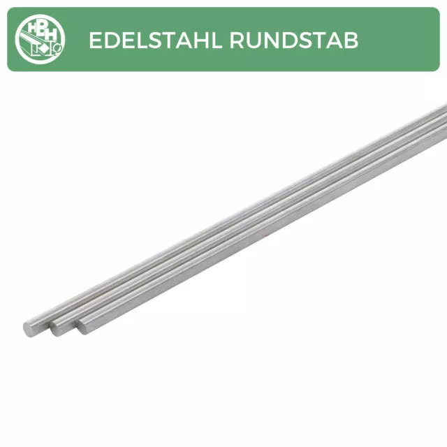 V2A Edelstahl | Rundstab aus Edelstahl | Rund | Vollmaterial | 1.4301