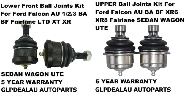 for Ford Falcon AU BA BF - 4pce Upper & Lower Ball Joint set TRADE QUALITY