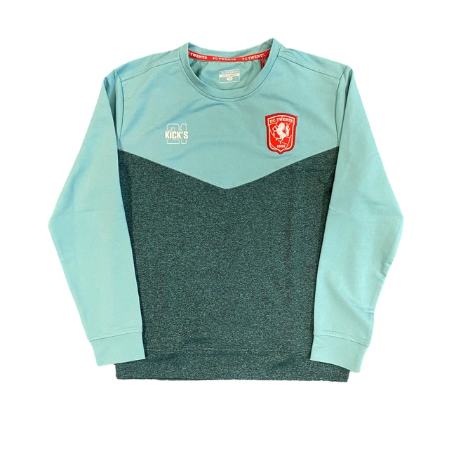 FC Twente Felpa Bambino (taglia 11-12y) Felpa Equipaggio Calcio - Nuova