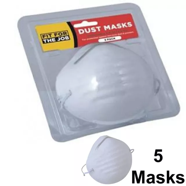 5X Cara Limpieza Moldeado Máscara Blanco Molestia Constructores Enlucido Pintar 2