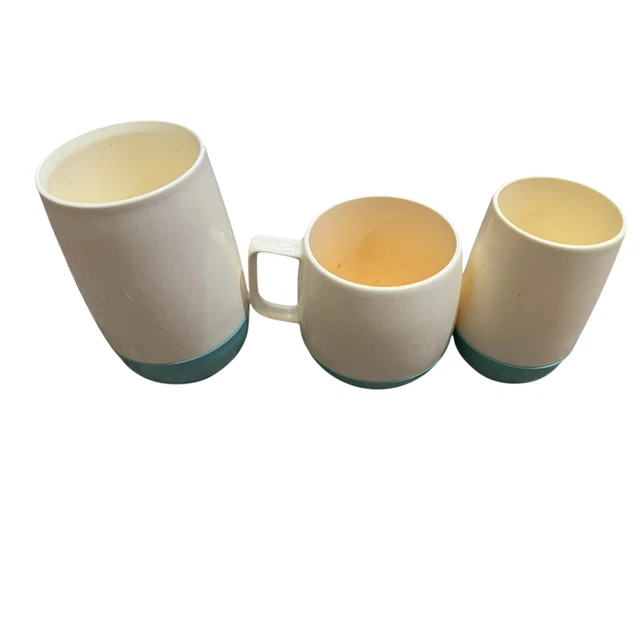 Lot De 6 Tasses Rétro En Plastique VACRON Des Années 70 - Style Vintage MCM, Parfait Pour Le Café Ou Le Thé