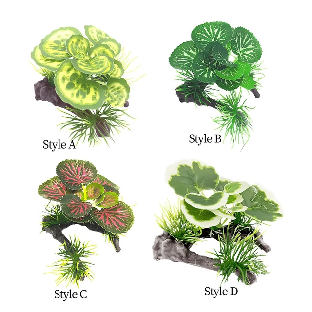 Aquarium Tree Plants Decorations,Reptile Fish Tank Landscaping Artificial Fish