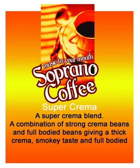 Roasted Coffee Beans Super Crema Soprano Coffee