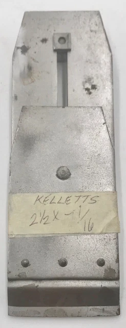 ~KELLETT'S PATENT~9/1884 & 4/1890~3-PIECE~2-1/2" x 7-7/16"~CUTTER, BLADE, IRON~