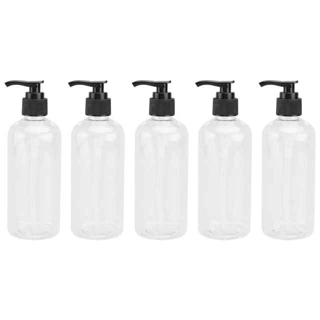 5 piezas botellas de viaje recipiente de gel de ducha dispensador de loción frasco bomba de líquido