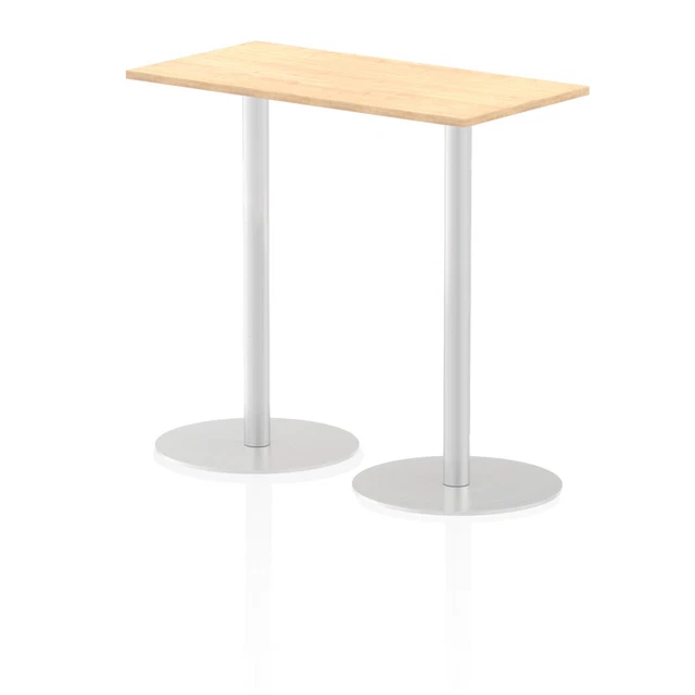Dynamic Italia 1200 X 600Mm Poseur Rectangular Table Maple Top 1145Mm High Leg I