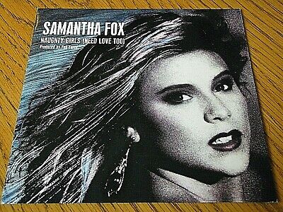 Samantha Fox - Naughty Girls (Need Love Too)  7" Vinyl (Ex)
