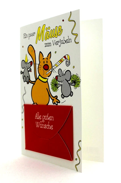 GEBURTSTAGSKARTE KARTE GEBURTSTAG Geldkarte mit Spruch Geldscheinkarte