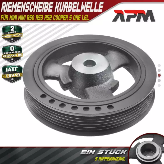 Riemenscheibe Kurbelwelle für MINI Mini+Cabriolet R50 R53 R52 Cooper S One 1.6L