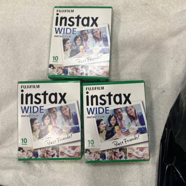 30 Sheets Fujifilm Instax WIDE Instant Film for Fuji Wide 300, 210, 200 Cameras