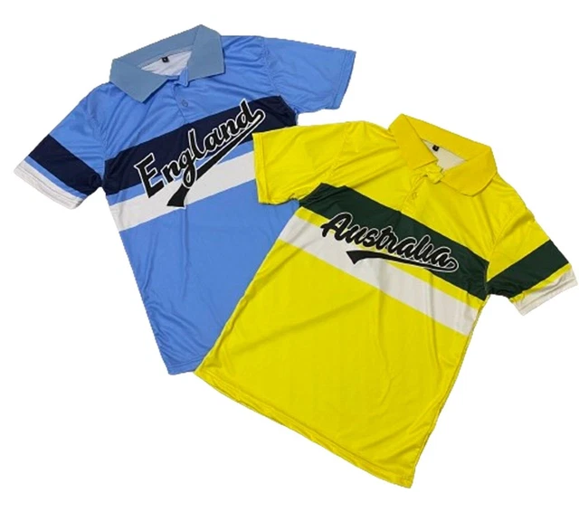 Cricket australia replica sales retro odi shirt