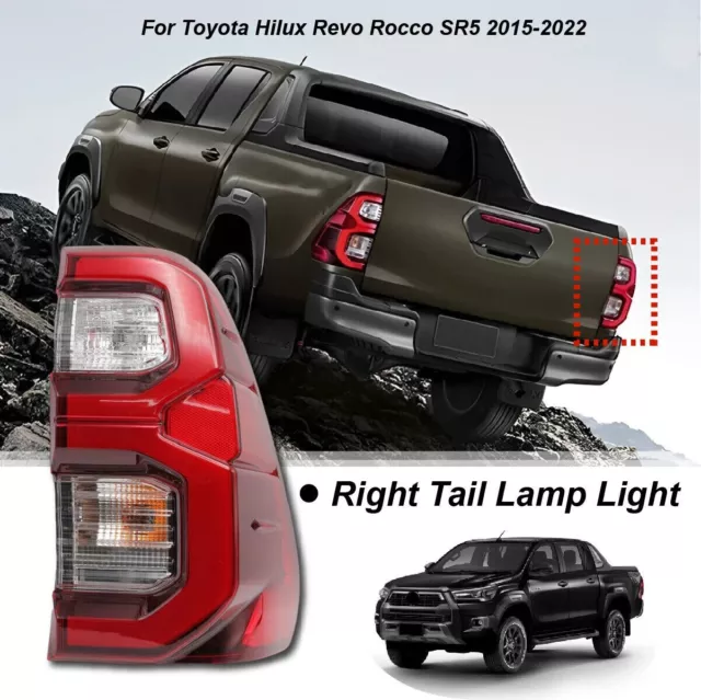 Rear Right LED Tail Light Back Lamp For Toyota Hilux Revo Rocco SR5 2020-2024