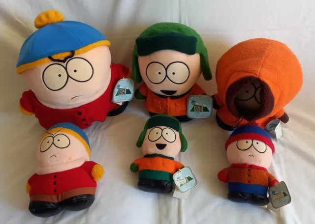 6X 1998 Comedy Central South Park Plush Soft Toys Joblot