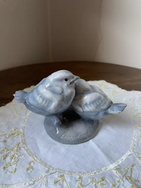Ceramica Cacciapuoti Napoli Coppia Di Uccellini