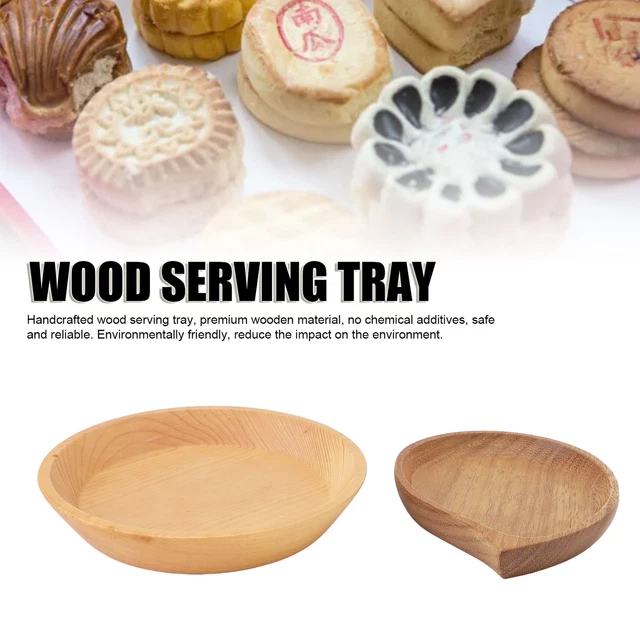 Plateaux De Service En Bois Volumoon - Lot De 2, Dimensions 20x20x1.5 Cm, Bambou Naturel, Pour Café, Petit Déjeuner, Apéro