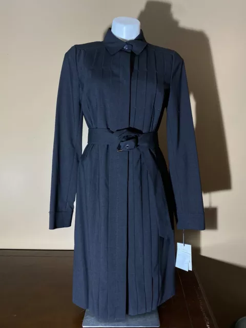 Worth New York Shirt Dress Belted Wool Blend Size 10