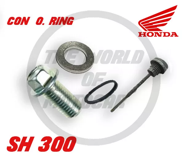 Tappo Olio Honda Sh 300 Scarico E Carico Con O.ring Dal 2007 Al 2014 Sh 300
