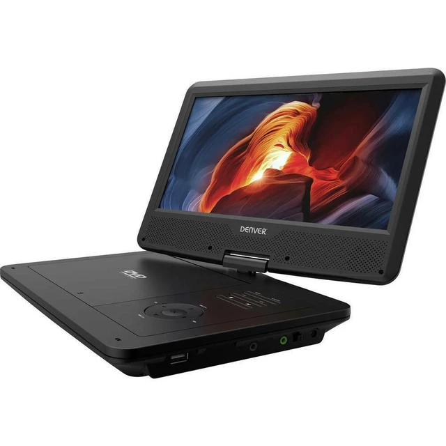 10,1" LCD TV Denver Tragbarer DVD-Player mit DVB-T2 MT-1087T2H