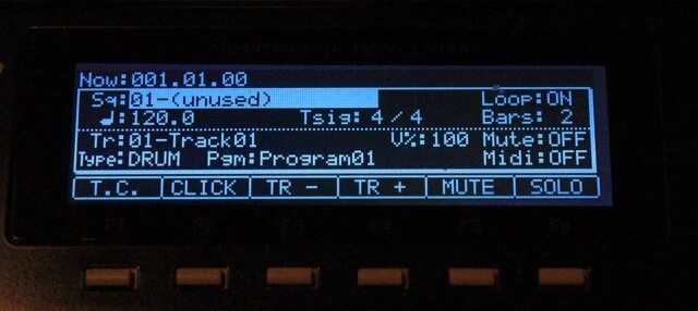AKAI MPC1000 sampler  écran display screen lcd new black