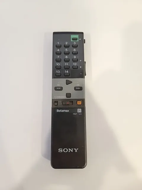 Genuine Sony RMT-124 Remote Control for Betamax Player TESTED & WORKING