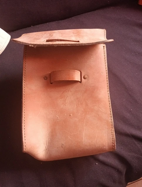 ANCIENNE GRANDE Sacoche De Postier La Poste En Cuir L 40 Cm EUR 59,00