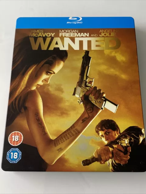 Wanted Bluray Steelbook Uk Limited Edition Angelina Jolie + Vf