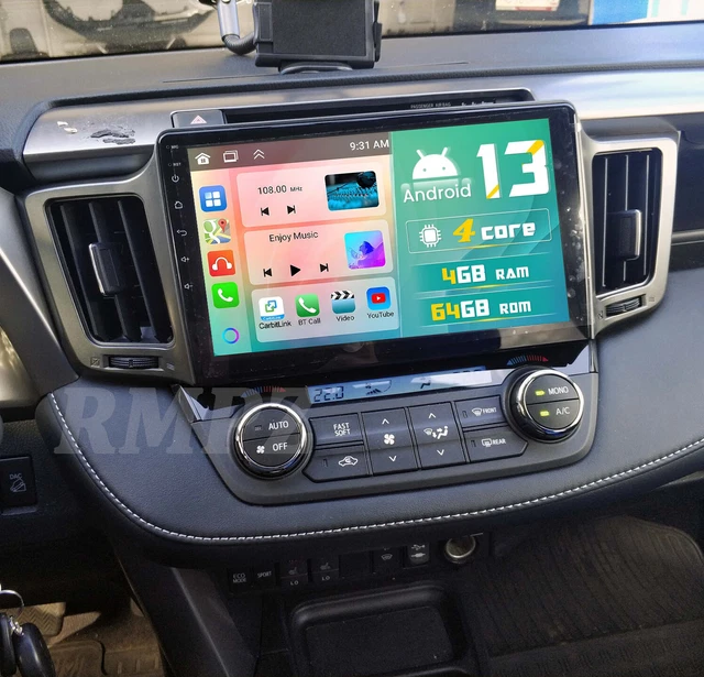 10.1&QUOT; ANDROID 13 For Toyota RAV4 2013-2018 Apple Carplay Car Stereo Radio GPS BT