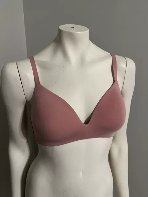 Gap Body Breathe Wireless Adjustable Straps Padded Passion Rose NWT Bra Size 34D 3