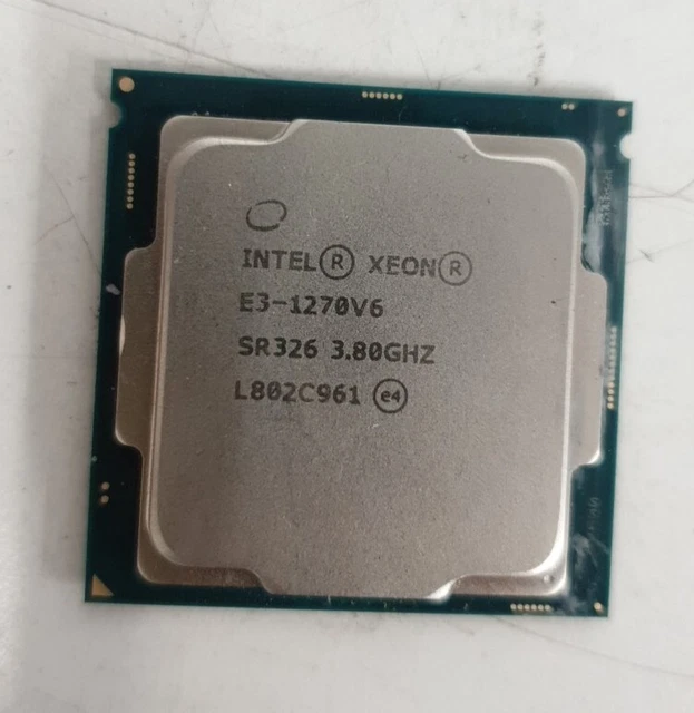 E5 2670 V3 Intel Xeon E3-1270 V6 Processor - Quad-Core 3.80GHz 8MB