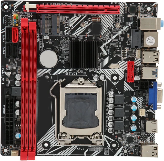 YUNSEITY B75 MS Mini ITX Motherboard, DDR3 LGA 1155 PC Mainboard ...